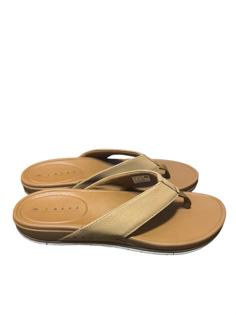 Reef Men's Phantom Cushion Bonzer Sandals Tan Flip Flops Size 11
